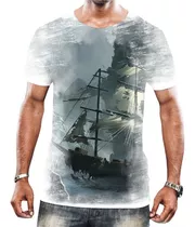 Camiseta Camisa Navio Pirata Alto Mar Veleiro Caravela Hd 4