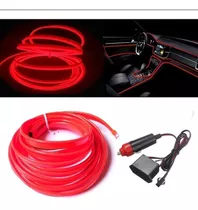 Hilo Tira Luz Neon Colores Led Conector 12v Auto Rojo 3m