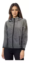 Campera De Neopreno Dama Abrigo Gris Melange - Mundo Trabajo