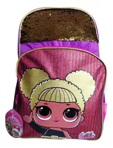 Mochila Lol Espalda 18 PuLG Con Lentejuelas 45x33x16 Cm Orig