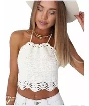 Top Crop Bikinis Tejidos Al Crochet Elegí Tu Diseño!!