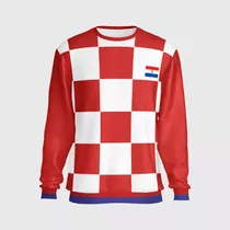 Blusa Moletom Torcedor Time Croacia Moletom Copa Modric Moda