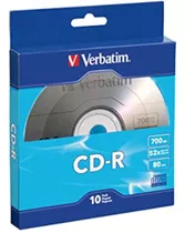 Disco Cd-r Grabable De Marca, 10 Discos, 700 Mb,