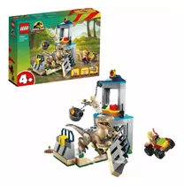 Lego Jurassic Park Fuga Do Velociraptor 137 Peças 4+ 76957