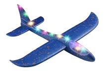 Avión Cometa De Juguete Planeador De Espuma C/luces Led
