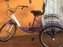 Hermosa Bicicleta 3 Ruedas Con Canasto 