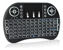 Mini Teclado Sem Fio Wireless Touch Android Tv Box Air Mou Cor Do Mouse Preto Cor Do Teclado Preto