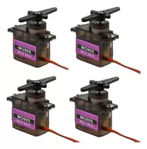 4 X Coche Plano Metal Mg90s Micro Servo Para Futaba Jr Avión