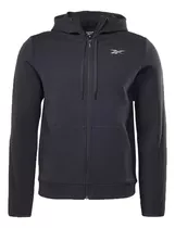 Campera Reebok Poly C/capucha Moda Original Negro