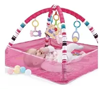 Gimnasio Manta Didáctica Bebé Pelotero 3 En 1 Felcraft Color Rosa