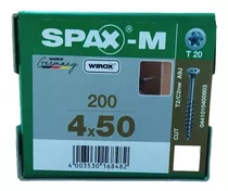Tornillos Spax-m 4 X 50 Caja 200 Piezas Para Mdf