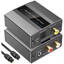 Convertidor De Audio Analógico Digital Rca R/l Óptico...