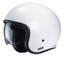 Casco Moto Hjc Abierto C/visor V30 Sólido Semi F White