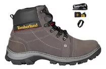 Bota Coturno Original Em Couro Resistente Conforto +brindes