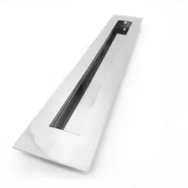 Puxador De Porta De Correr Concha Aço Inox 20cm Polido Cor Prateado