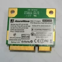 Placa Wifi Azureware Rtl8191se Netbook Notebook Aw-ne104h