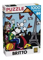 Puzzle Quebra Cabeça 1000 Peças Paris Romero Britto - Grow