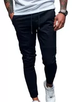 Pantalón Jogger Elastizado Tela Gabardina 