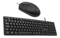 Kit Teclado E Mouse Com Fio Padrão Portugues Home Office