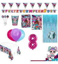 Kit Infantil Decoración Fiesta - Lol Surprise X20 Invitados