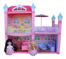 Casa De Muñecas Incluye Muebles Y Muñeca Casita Para Niñas