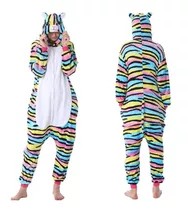 Pijama Gato Arcoiris Colores Entero Kigurumi Kawaii  Adulto