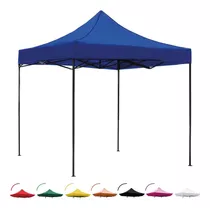 Toldo Plegable 3x3 Impermeable Retractil Azul