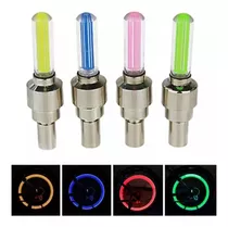 8 Pzas De Tapon Luz Led Para Autos Bicicletas Motos Firefly