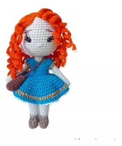 Princesa Merida, Boneca Em Amigurumi - Crochê 