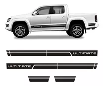 Faixa Amarok Ultimate 2016 Adesivo Preto Lateral Volkswagen