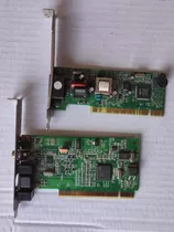 2 Placas Pci Captura Tv + Placa Fax Modem 56kbps Pc Antigo 