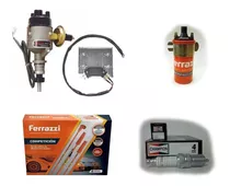 Kit Distribuidor Electronico + Bobina Ferrazzi + Cables Ferrazzi Competicion 9mm + Bujias Ford Taunus 2.0 2.3