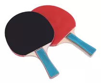 Pack De 2 Paletas De Ping Pong 3 Star Roja Y Negro