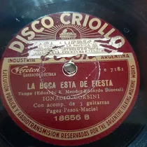Pasta Ignacio Corsini Y 3 Guitarras 8656 Disco Criollo C548