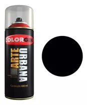 Tinta Spray Fosco Arte Urbana Colorgin 400ml Preto - 945