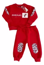 Conjunto River Plate Oficial Bebé Buzo Y Pantalón 