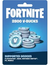 Tarjeta Fortnite 2800 Pavos Gift Card [ Código Digital ] 