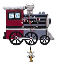 Allen Designs P1558 Reloj De Pared Con Péndulo Choo Choo 13