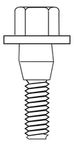 Bulon Aleacion Paso 12 X 1,50-exag.17-cuello 14 Mm Vw X8