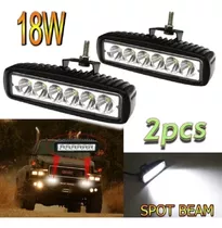 2 Exploradoras Lineal 12led 10000lm Fijas/strober Carro/moto