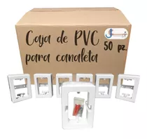 Caja Universal De Pvc Para Canaleta Con Tornillos 50 Pz