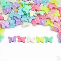 100 Cuentas Infantiles Mariposas Multicolor X 25gr Bijou