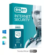 Antivirus Eset® Internet Security 5 Pc - 2 Años