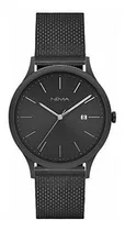 Reloj Hombre Nema Arlo-77-hbk Cuarzo Pulso Negro En Acero