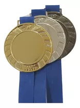 135 Medalhas Personalizar Esportiva Ouro Prata Bronze Ø6cm