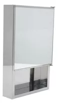 Botiquín Acero Inox Dhinox 30x50x8 Cm Hd1 C/ Espejo Color Plateado