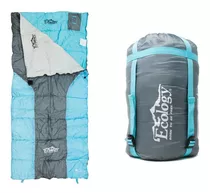 Sleeping Bag Bolsa De Dormir 2 En 1 Ecology -6ºc  Reversible Color Azul/gris