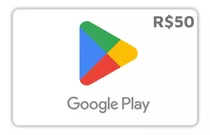 Cartão Play Store Google Gift Card R$ 50 Reais Android