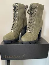 Vendo Botas Verdes Militar Importadas De Usa Nine West 36