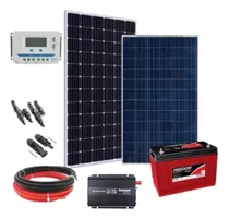 Kit Energia Solar Off Grid 380w Inversor 220v Bateria 115ah